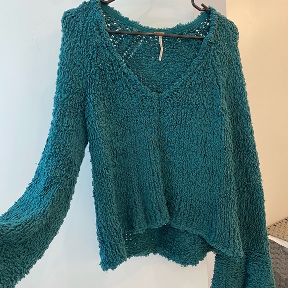 Free People Teal Sweater - Picture 2 of 4